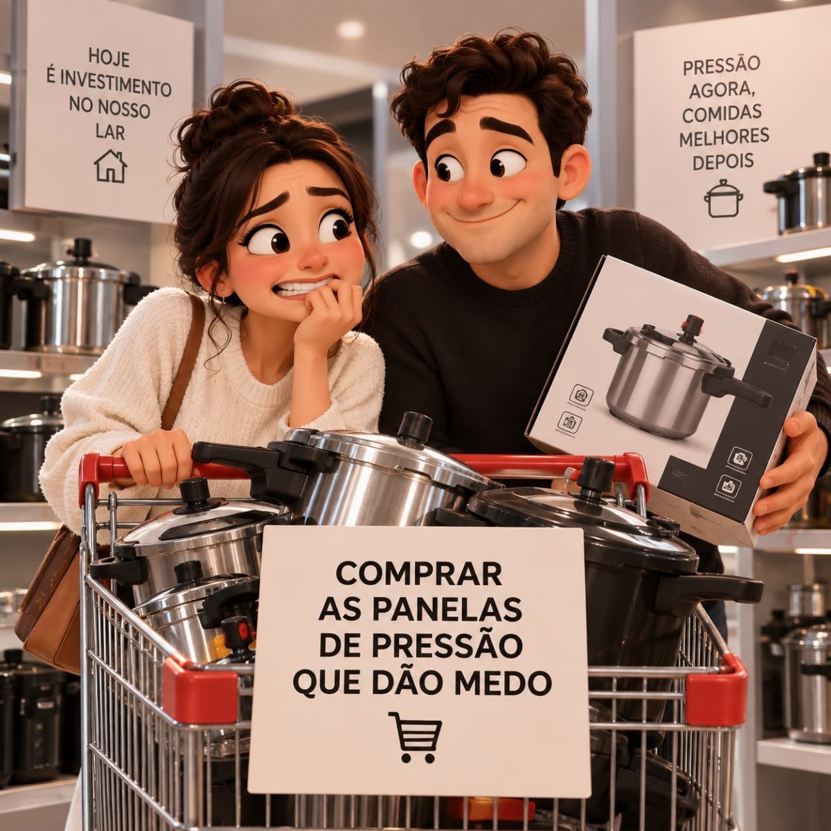 Comprar as panelas de pressão que dão medo