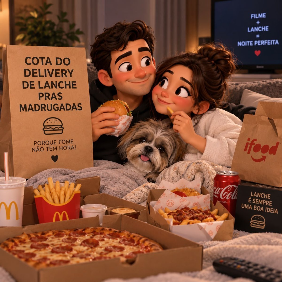 Cota do Delivery de lanche pras madrugadas