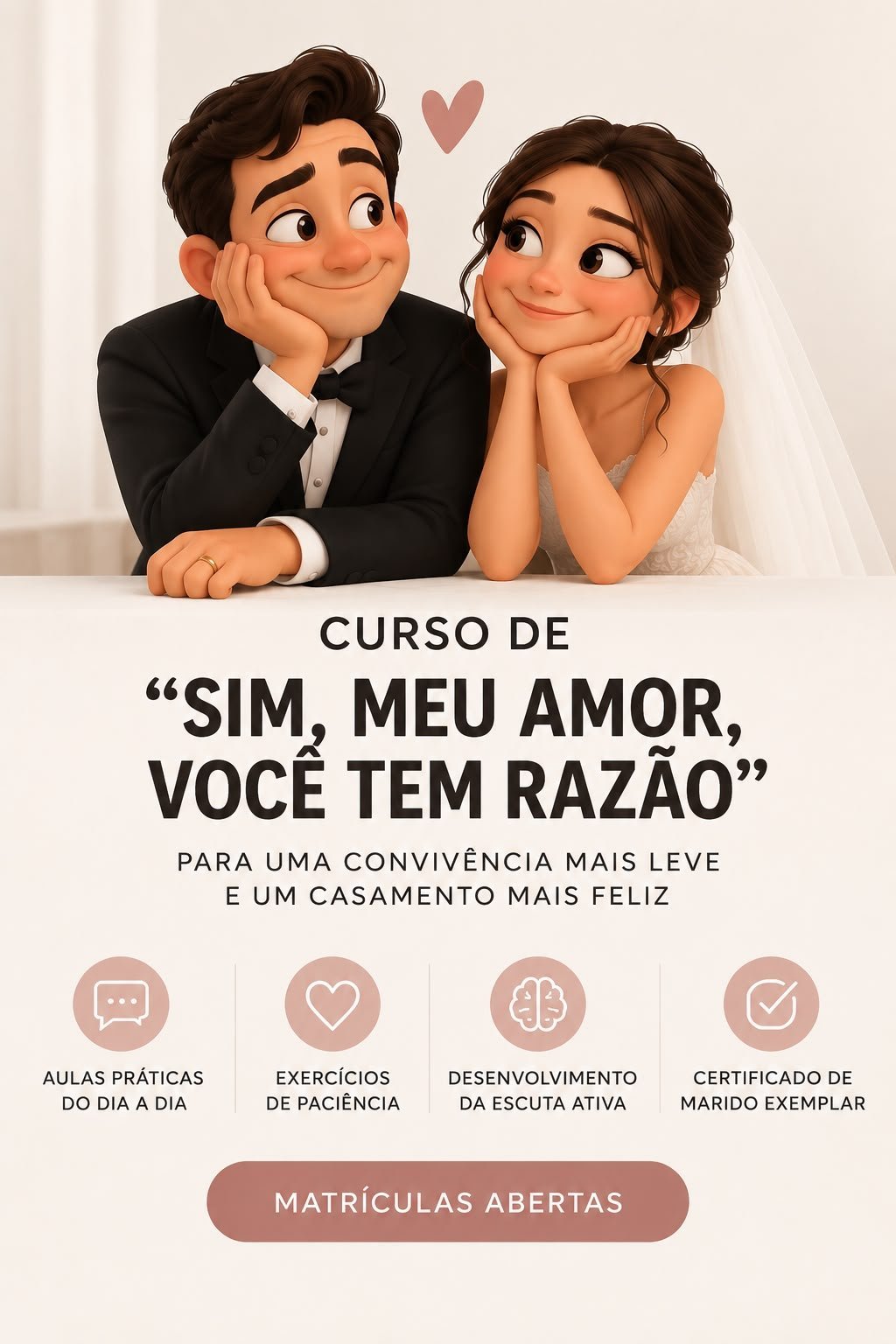 Curso de "Sim, meu amor, você tem razão"